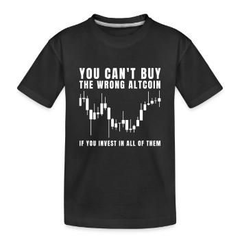 Altcoin Traders - Kinder Premium Bio T-Shirt - Schwarz - Vorne