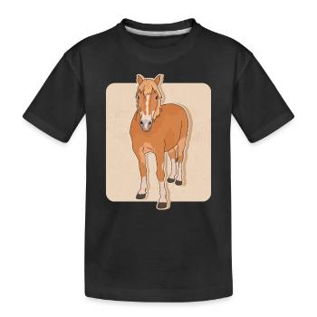 Haflinger Horses Haffi Horse Owner Cadeau - T-shirt bio Premium Enfant - noir - Devant