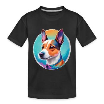 Jack Russel Chien préféré et fidèle compagnon - T-shirt bio Premium Enfant - noir - Devant