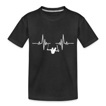 Turnen Geräteturnen Turner Turnverein Bodenturnen - Kinder Premium Bio T-Shirt - Schwarz - Vorne
