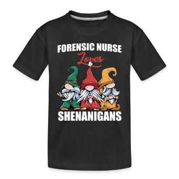 Infirmière médico-légale Saint-Patrick - T-shirt bio Premium Enfant - noir - Devant