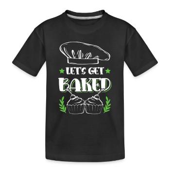Laissez-vous cuire au four - T-shirt bio Premium Enfant - noir - Devant