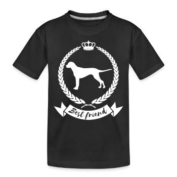 Meilleur ami - chien - T-shirt bio Premium Enfant - noir - Devant