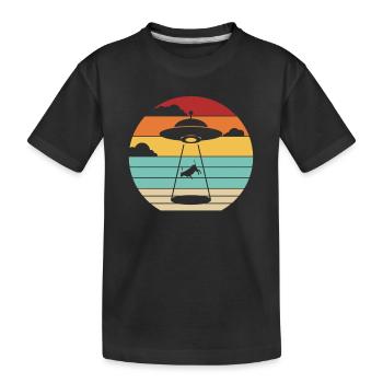 Conspiration extraterrestre OVNI - T-shirt bio Premium Enfant - noir - Devant
