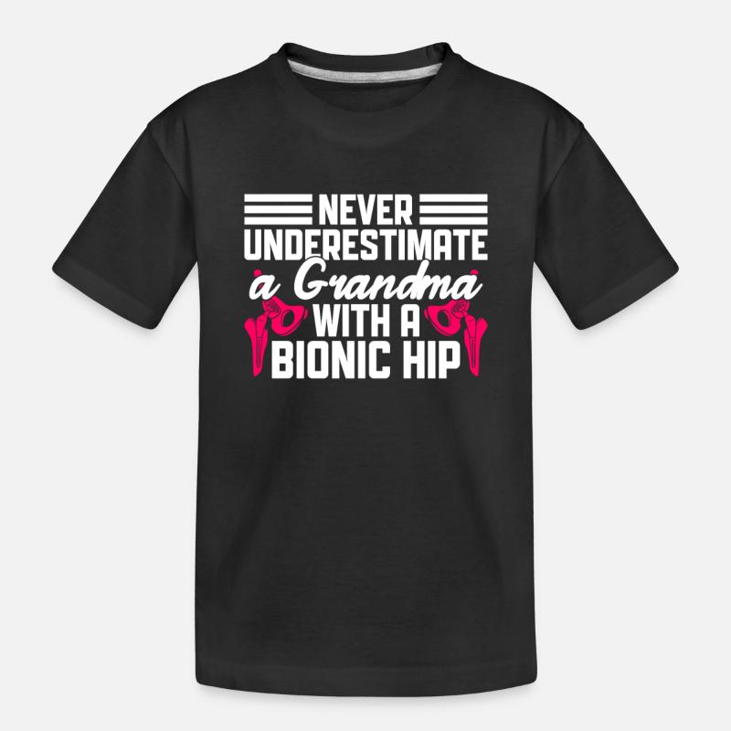 Bionisches Hüftdesign Für Einen Überlebenden Einer - Kinder Premium Bio T-Shirt - Schwarz