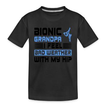 Hüftgelenkersatz-chirurgie-design Für Bionischen - Kinder Premium Bio T-Shirt - Schwarz - Vorne