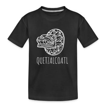 Aztec Calendar - Quetzalcoatl - Kids' Premium Organic T-Shirt - black - Front