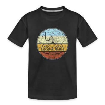 Gaming Retro - Kids' Premium Organic T-Shirt - black - Front