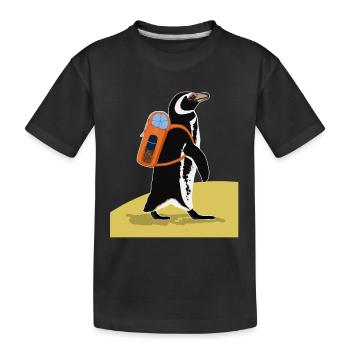 Randonnée en montagne Randonnées Randonnées - T-shirt bio Premium Enfant - noir - Devant