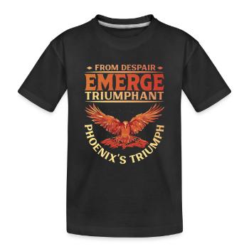 Phoenix Bird Mythical Creatures - Kids' Premium Organic T-Shirt - black - Front