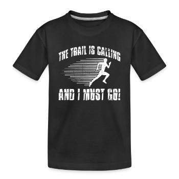 Cross-country-laufdesign Für Cc Runner Xc-laufen - Kids' Premium Organic T-Shirt - black - Front