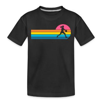 Basketball Women's Basketball Player - Kids' Premium Organic T-Shirt - black - Front