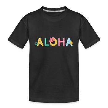 Île de Waikiki Honolulu - T-shirt bio Premium Enfant - noir - Devant