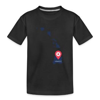 Île de Waikiki Honolulu - T-shirt bio Premium Enfant - noir - Devant
