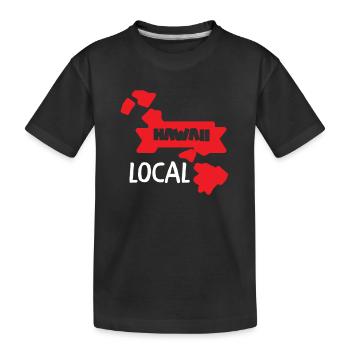 Waikiki Île d’Honolulu - T-shirt bio Premium Enfant - noir - Devant