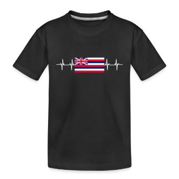 Île de Waikiki Honolulu - T-shirt bio Premium Enfant - noir - Devant