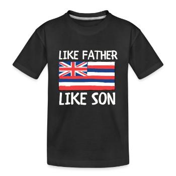 Île de Waikiki Honolulu - T-shirt bio Premium Enfant - noir - Devant
