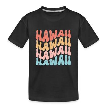 Waikiki Honolulu Island - Kinder Premium Bio T-Shirt - Schwarz - Vorne