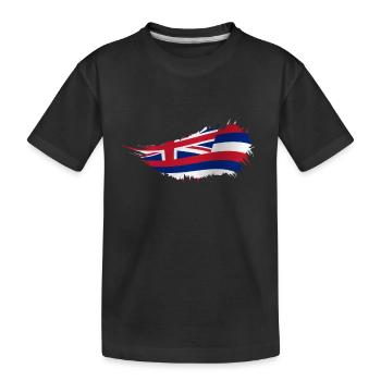 Waikiki Île d’Honolulu - T-shirt bio Premium Enfant - noir - Devant