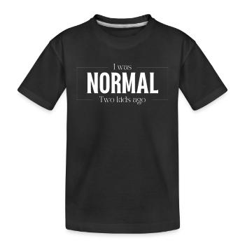 J’étais normale avant que deux enfants ne donnent naissance à des jumeaux - T-shirt bio Premium Enfant - noir - Devant
