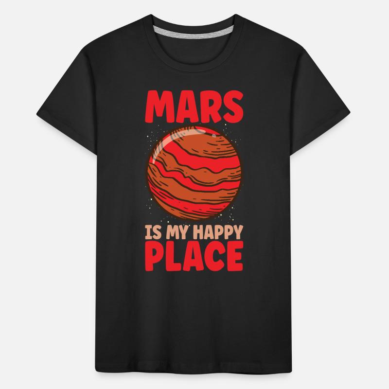 Mars Explore Astronaut Astronomy Solar System Kinder Premium Bio T-Shirt