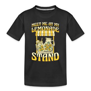 Retrouvez-moi à mon stand de limonade Limonade - T-shirt bio Premium Enfant - noir - Devant