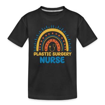 Plastic Surgery Nurse - Kids' Premium Organic T-Shirt - black - Front