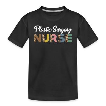 Conception d’infirmière en chirurgie plastique - T-shirt bio Premium Enfant - noir - Devant