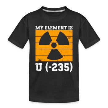 Energieingenieur Strahlungsanlage Valentinstag - Kinder Premium Bio T-Shirt - Schwarz - Vorne