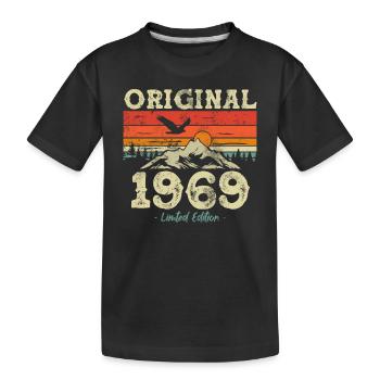 Birthday present 1969 54/55 years - Kids' Premium Organic T-Shirt - black - Front