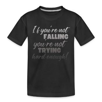 Wing Foil Wingsurfing Foil Wing - Kids' Premium Organic T-Shirt - black - Front