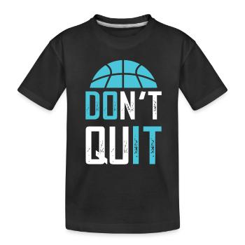 basketball cooler spruch - Kinder Premium Bio T-Shirt - Schwarz - Vorne