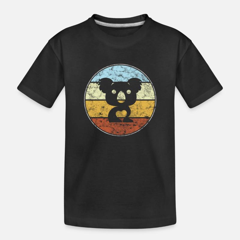 Koala Bear Rétro - T-shirt bio Premium Enfant - noir