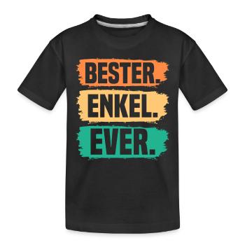 Enkel - Kinder Premium Bio T-Shirt - Schwarz - Vorne