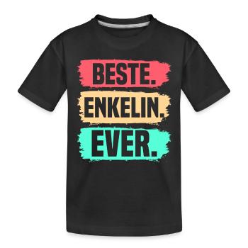 Enkelin - Kinder Premium Bio T-Shirt - Schwarz - Vorne