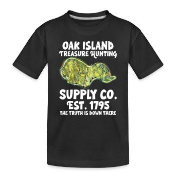 Oak Island / Chasse au trésor Oak Island Mystery - T-shirt bio Premium Enfant - noir - Devant