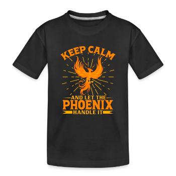 Phoenix Bird Mythical Creatures - Kids' Premium Organic T-Shirt - black - Front