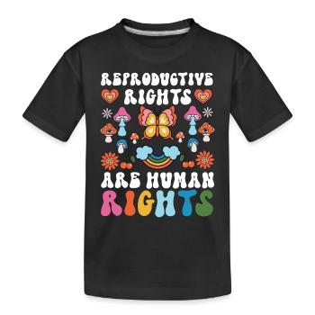 Feminist Reproductive Rights Are - Kids' Premium Organic T-Shirt - black - Front