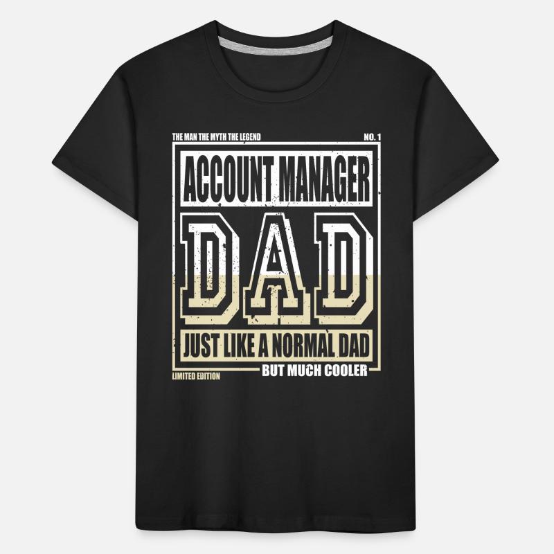 Comptable Papa Cadeau T-shirt bio Premium Enfant