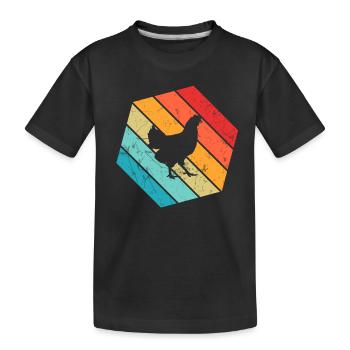 Cadeau de producteur de pommes de terre rétro en purée de pommes de terre - T-shirt bio Premium Enfant - noir - Devant