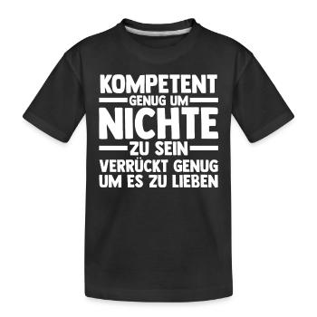 Nichte - Kinder Premium Bio T-Shirt - Schwarz - Vorne