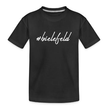 Bielefeld - Kinder Premium Bio T-Shirt - Schwarz - Vorne
