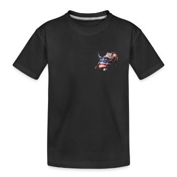 NY Stock Exchange Bull - Kinder Premium Bio T-Shirt - Schwarz - Vorne