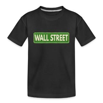 NY Stock Exchange Bull - Kinder Premium Bio T-Shirt - Schwarz - Vorne
