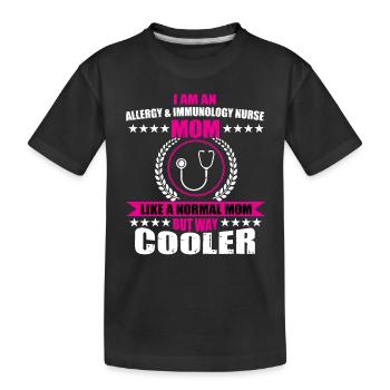 Funny Allergy & Immunology Nurse - Kids' Premium Organic T-Shirt - black - Front
