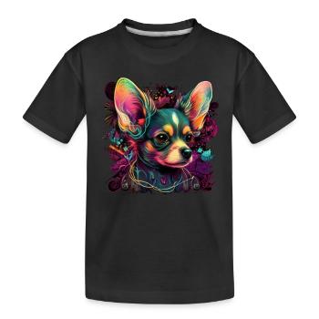 Chihuahua - Electronic Music Techno Festival - Kids' Premium Organic T-Shirt - black - Front
