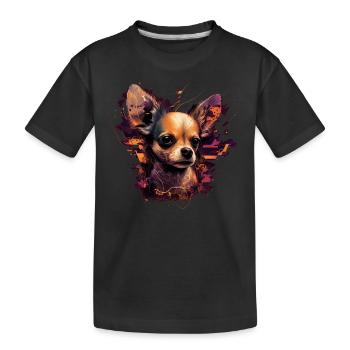 Chihuahua - Electronic Music Techno Festival - Kids' Premium Organic T-Shirt - black - Front