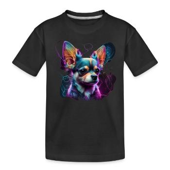 Chihuahua - Electronic Music Techno Festival - Kids' Premium Organic T-Shirt - black - Front