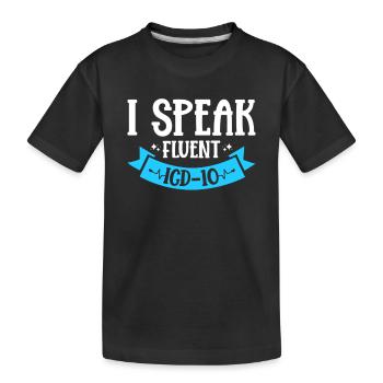 Medical Coding Medical Coders - Kids' Premium Organic T-Shirt - black - Front