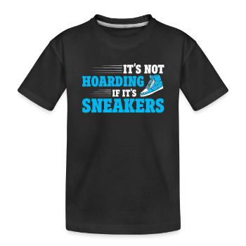Shoe Collector Sneaker Collector Sneakerhead - Kids' Premium Organic T-Shirt - black - Front